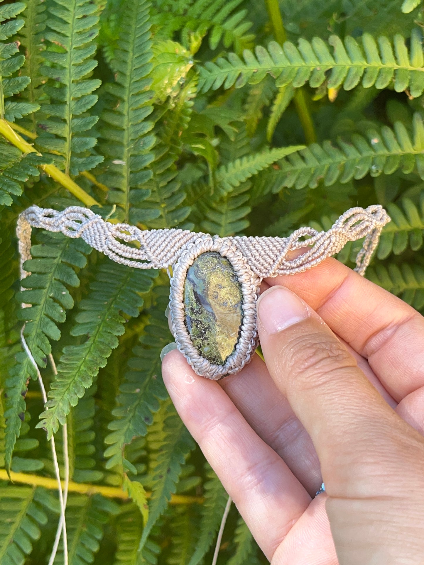 "Wings" necklace with Dragonstone