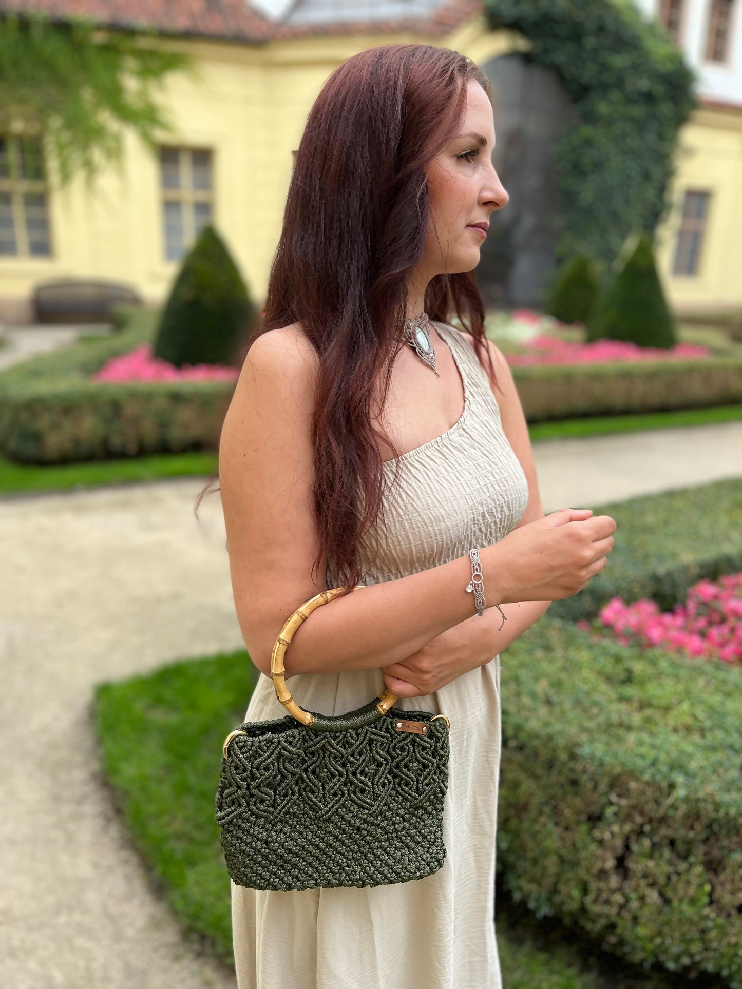 Handbag with Celtic pattern