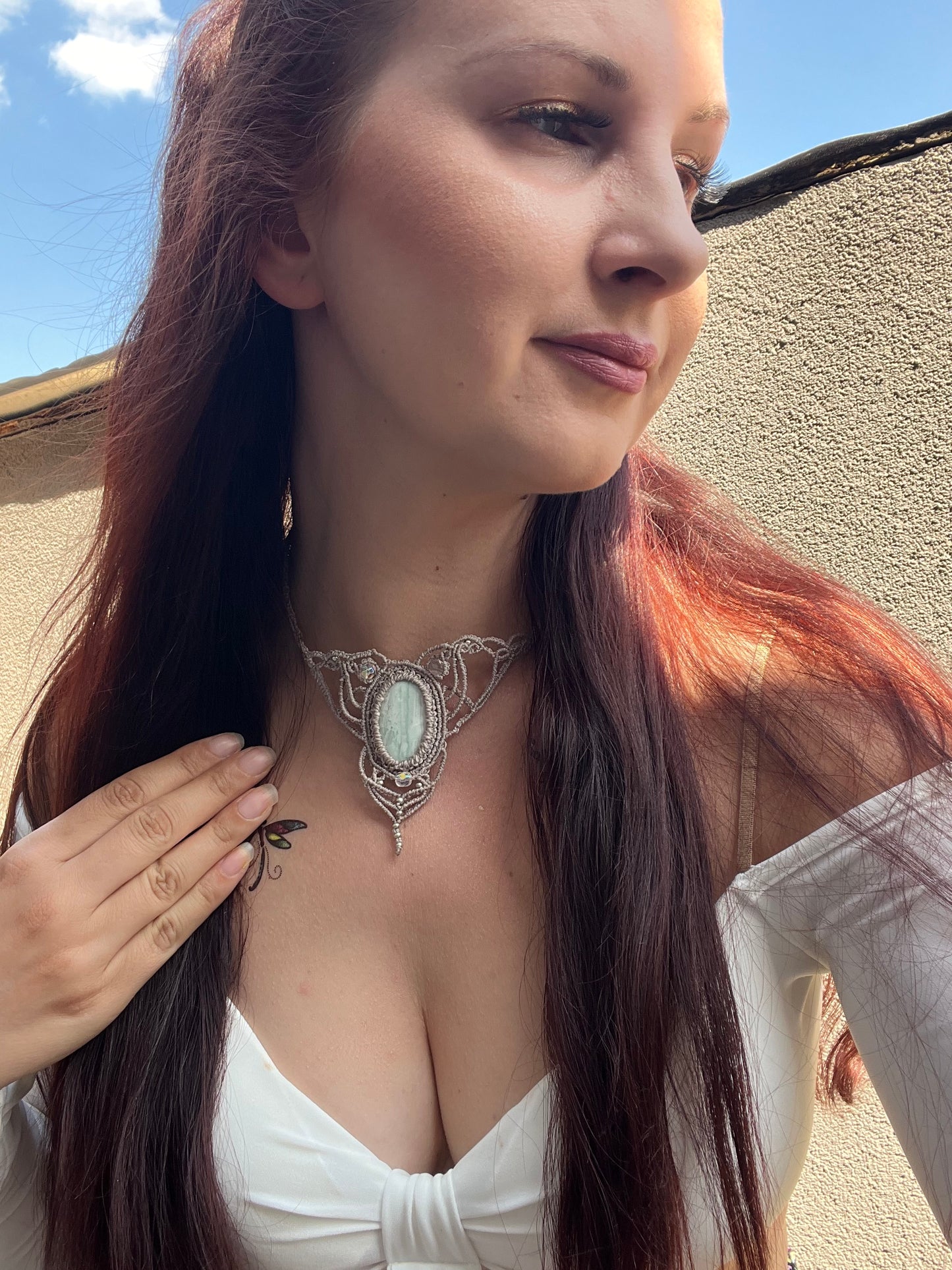 Náhrdelník “Sylvar” s chalcedonem