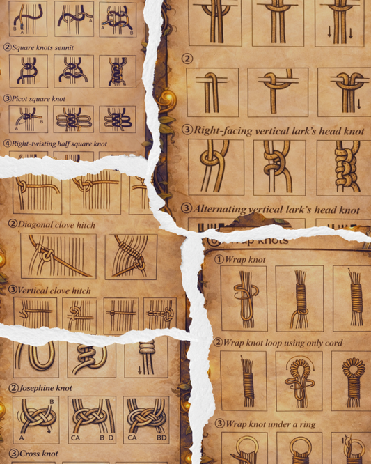 Základní uzly v Macramé