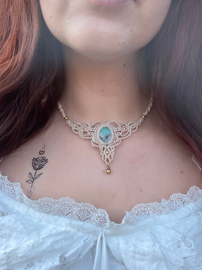 Náhrdelník “Countess” s chryzoprasem