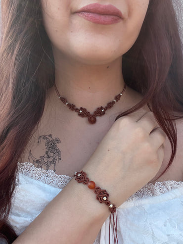 Kolekce “Dotek něhy” set náramek a náhrdelník